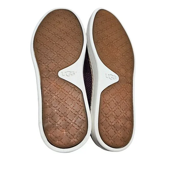 UGG Womens Slip-On Sneakers Size 7 Purple Knit Casual Shoes Loafer Summer Casual - Picture 11 of 12